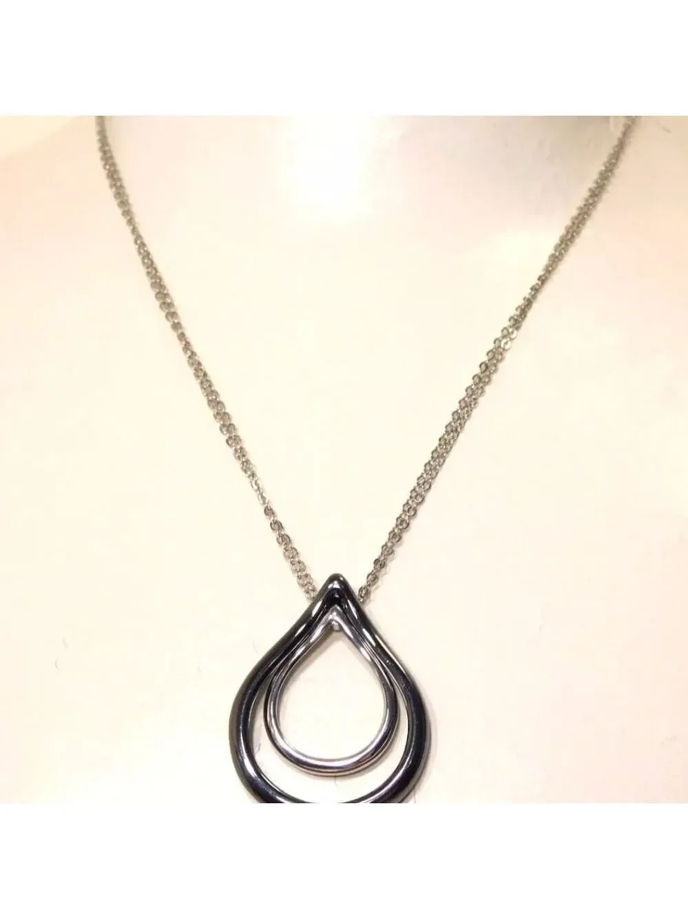 Lia Sophia Double Dip Pendant Necklace, 18-21